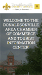 Mobile Screenshot of donaldsonvillechamber.org